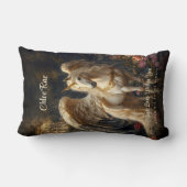 Klassieke Vleugelige Eenhoorn Magisch Sprookjesach Kussen (Achterkant)