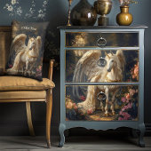 Klassieke Vleugelige Eenhoorn Magisch Sprookjespaa Kussen