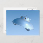 Klassieke vliegende schok briefkaart (Voorkant / Achterkant)