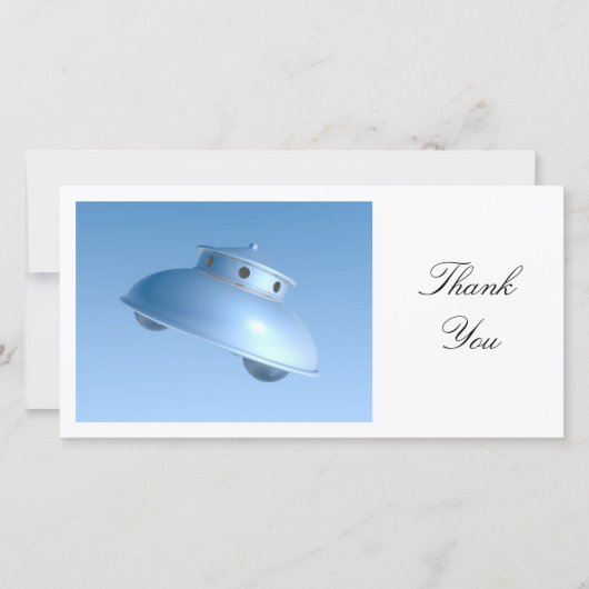 Klassieke vliegende schoter - Dank u wel Bedankkaart (Voorkant)