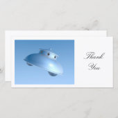 Klassieke vliegende schoter - Dank u wel Bedankkaart (Voorkant / Achterkant)