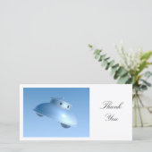 Klassieke vliegende schoter - Dank u wel Bedankkaart (Staand voorkant)