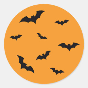 Klassieke Vliegende Vleermuizen Halloween Stickers