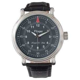 Klassieke Vlieger Dark van Kristel Horloge