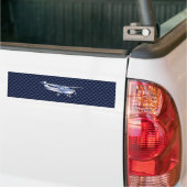 Klassieke vliegtuig Cessna Flying Carbon Fibre Bumpersticker (Op Truck)