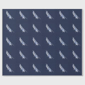 Klassieke vliegtuig Cessna Flying Carbon Fibre Cadeaupapier (Vlak)