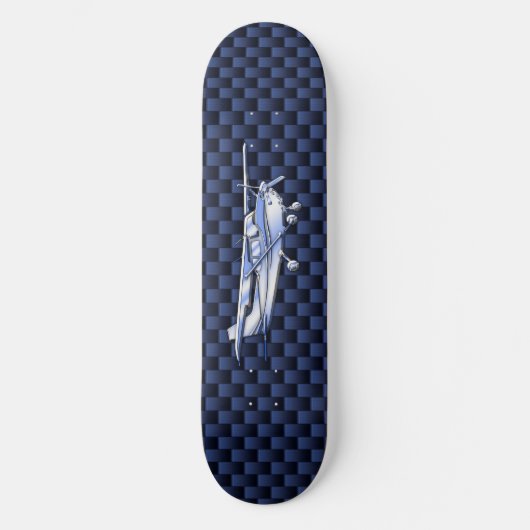 Klassieke vliegtuig Cessna Flying Carbon Fibre Persoonlijk Skateboard (Voorkant)