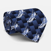 Klassieke vliegtuig Cessna Flying Carbon Fibre Stropdas (Opgerold)