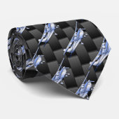 Klassieke vliegtuig Cessna Flying Carbon Fibre Stropdas (Opgerold)