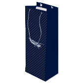 Klassieke vliegtuig Cessna Flying Carbon Fibre Wijn Cadeautas (Achterkant Gekanteld)