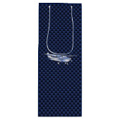 Klassieke vliegtuig Cessna Flying Carbon Fibre Wijn Cadeautas (Voorkant)
