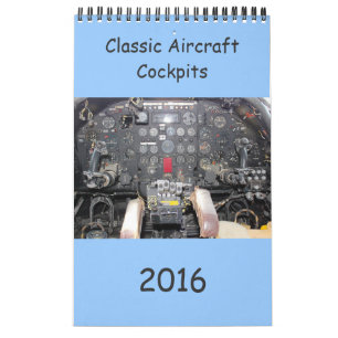 Klassieke Vliegtuig Cockpits Agenda 2016 Kalender