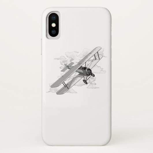 Klassieke vliegtuigvliegtuig Case-Mate iPhone case (Achterkant)