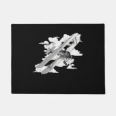 Klassieke vliegtuigvliegtuig deurmat (Voorkant)