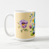 Klassieke Vlinder en Pansies Mok (Links)