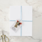 Klassieke Vlinder Fee Baby Shower Cadeaulabel (Met Touw)