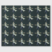 Klassieke Voedselbedrijf, Banketbakker met Gebakje Cadeaupapier (Vlak)