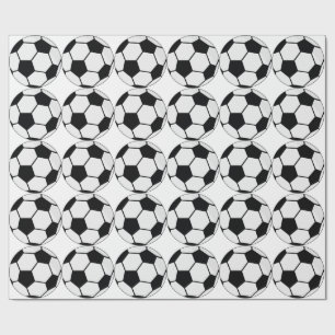 Klassieke Voetbal Bal Grafiek Traditionele Sportfa Cadeaupapier