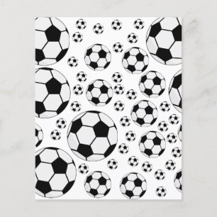 Klassieke Voetbal Bal Grafiek Traditionele Sportfa Flyer