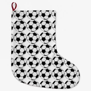 Klassieke Voetbal Bal Grafiek Traditionele Sportfa Grote Kerstsok