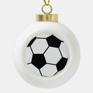 Klassieke Voetbal Bal Grafiek Traditionele Sportfa Keramische Bal Ornament