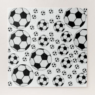 Klassieke Voetbal Bal Grafiek Traditionele Sportfa Legpuzzel