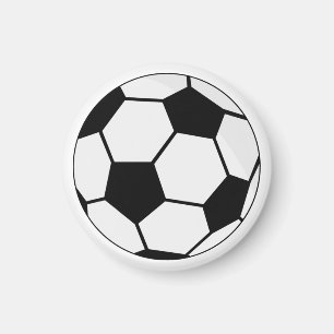 Klassieke Voetbal Bal Grafiek Traditionele Sportfa Magneet