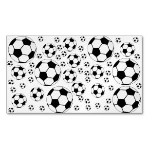 Klassieke Voetbal Bal Grafiek Traditionele Sportfa Magnetisch Visitekaartje