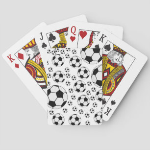 Klassieke Voetbal Bal Grafiek Traditionele Sportfa Pokerkaarten