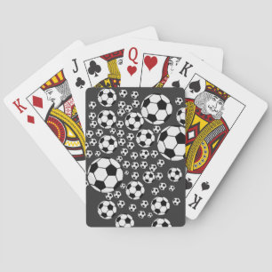 Klassieke Voetbal Bal Grafiek Traditionele Sportfa Pokerkaarten