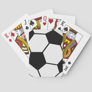 Klassieke Voetbal Bal Grafiek Traditionele Sportfa Pokerkaarten
