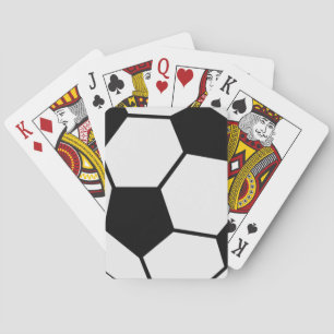 Klassieke Voetbal Bal Grafiek Traditionele Sportfa Pokerkaarten