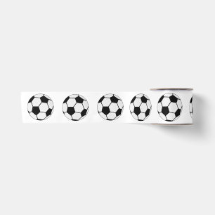Klassieke Voetbal Bal Grafiek Traditionele Sportfa Satijnen Lint