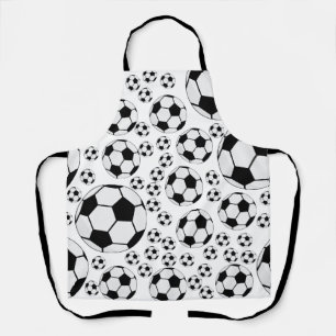 Klassieke Voetbal Bal Grafiek Traditionele Sportfa Schort