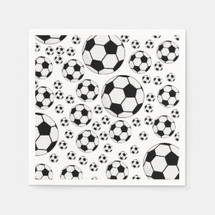 Klassieke Voetbal Bal Grafiek Traditionele Sportfa Servet