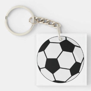 Klassieke Voetbal Bal Grafiek Traditionele Sportfa Sleutelhanger