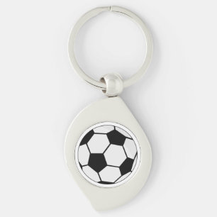 Klassieke Voetbal Bal Grafiek Traditionele Sportfa Sleutelhanger