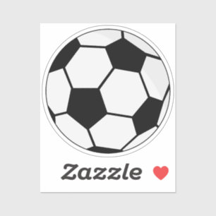 Klassieke Voetbal Bal Grafiek Traditionele Sportfa Sticker