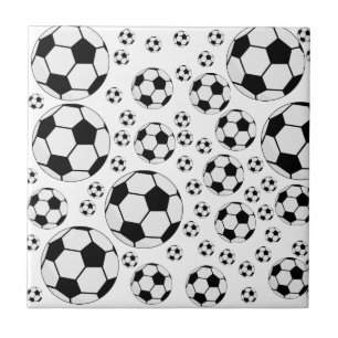 Klassieke Voetbal Bal Grafiek Traditionele Sportfa Tegeltje