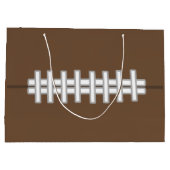 Klassieke voetbalcadeautas groot cadeauzakje (Achterkant)