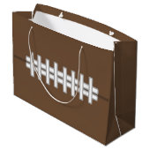 Klassieke voetbalcadeautas groot cadeauzakje (Achterkant Gekanteld)