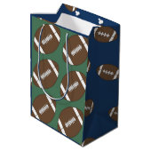 Klassieke voetbalcadeautas medium cadeauzakje (Achterkant Gekanteld)