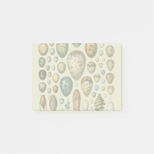 Klassieke vogeleieren Franse vis-ei kunst Post-it® Notes (Voorkant)