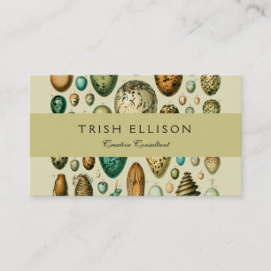 Klassieke vogeleieren Franse vis-ei kunst Visitekaartje
