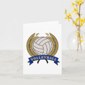 Klassieke volleybalontwerpnotities - leeg kaart (Gele Bloem)