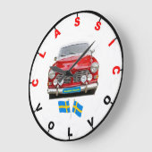 Klassieke Volvo Wandklok (Hoek)