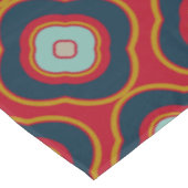 Klassieke  vormen Pattern Red en Navy Blue Tafelkleed (Gekanteld)