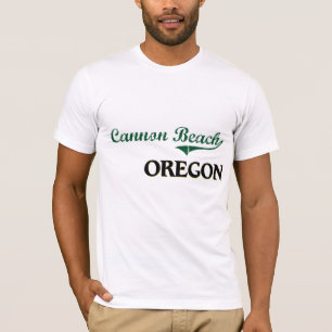 Klassieke vormgeving met kanon Beach Oregon T-shirt