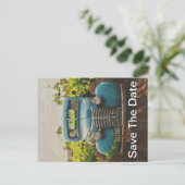 Klassieke vrachtwagen Bewaar de datum Aankondigingskaart (Staand voorkant)