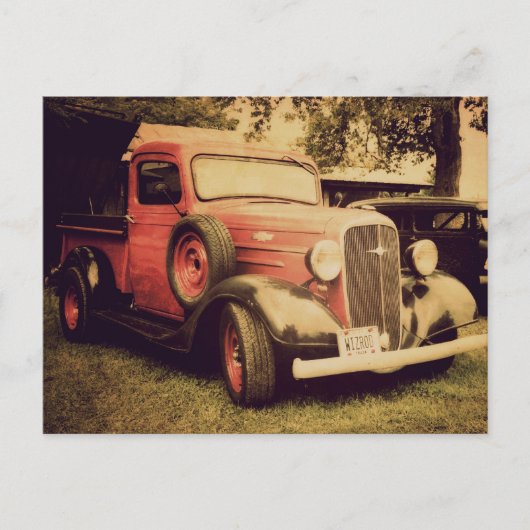 Klassieke vrachtwagen briefkaart (Voorkant)